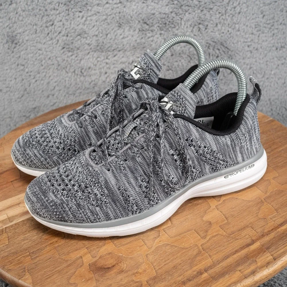 APL Techloom Pro Heather Grey Knit Running Sneaker Women's Size 6.5‎
